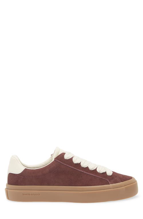 Santo Studio Balboa Low Top Sneaker In Burgundy
