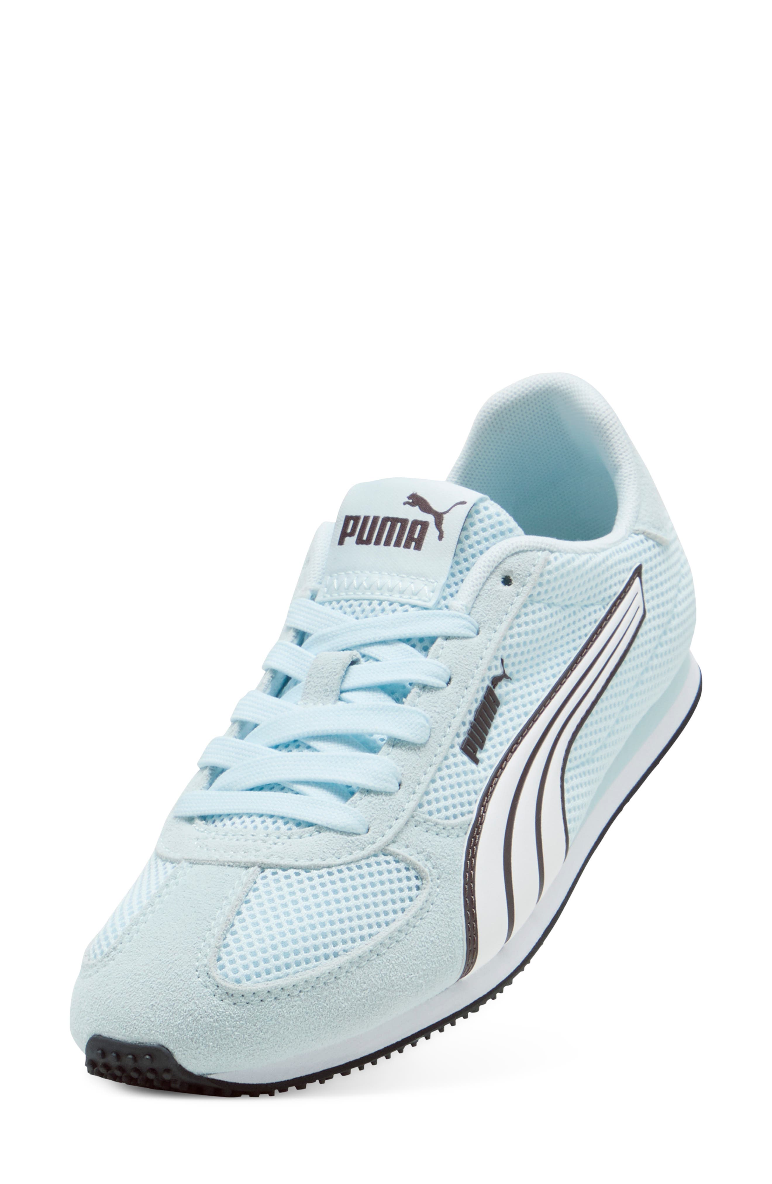 ST Track Sneaker, Alternate, color, AQUA GLOW/ WHITE/ CHOCOLATE