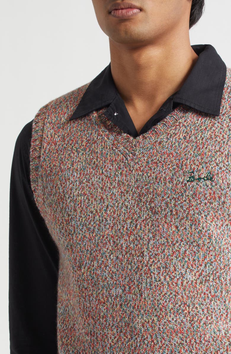 Bode Falls Sweater Vest, Alternate, color, Red Multi