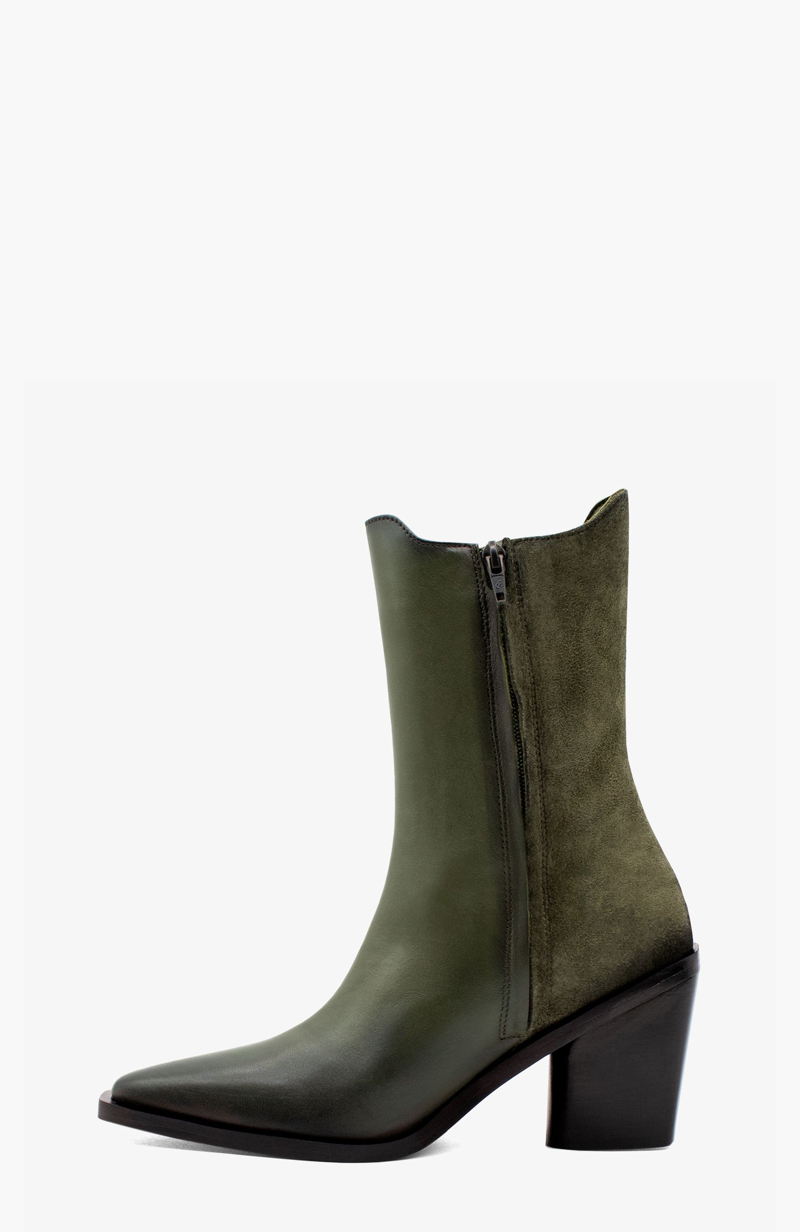 Arizona Suede Boots, Alternate, color, Dark Green