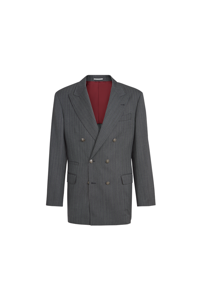 Virgin wool blazer, Alternate, color, Dark Grey