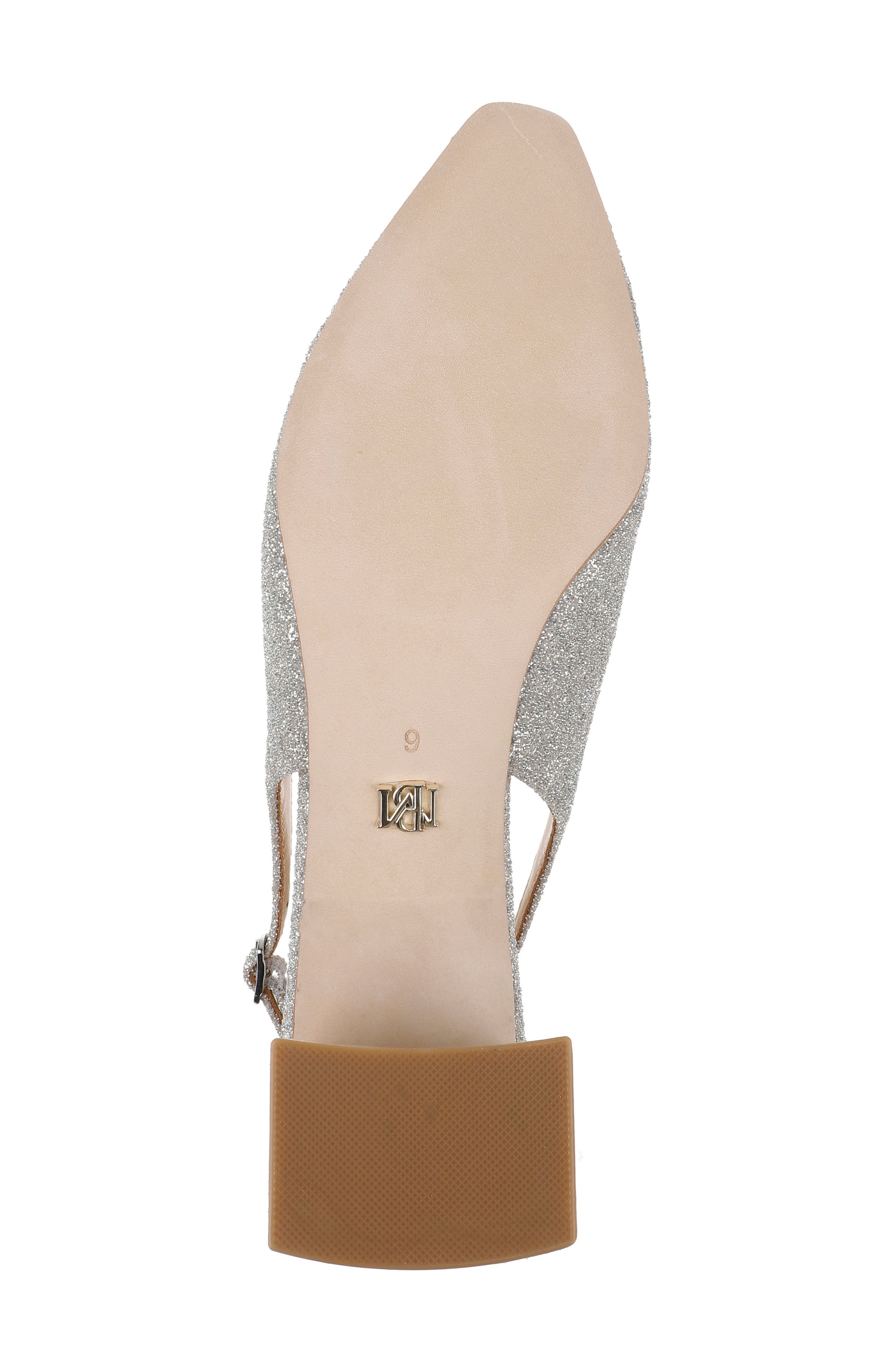 Badgley Mischka Collection Gracen Slingback Pump, Alternate, color, Silver Glitter