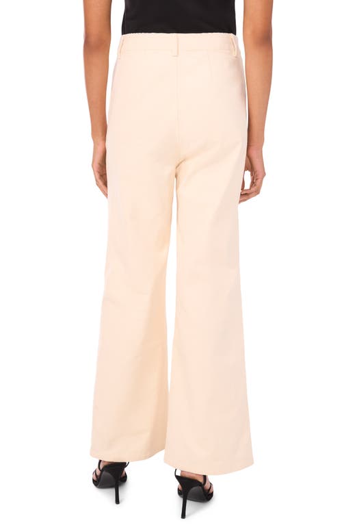 Cece High Waist Wide Leg Corduroy Pants In Neutral