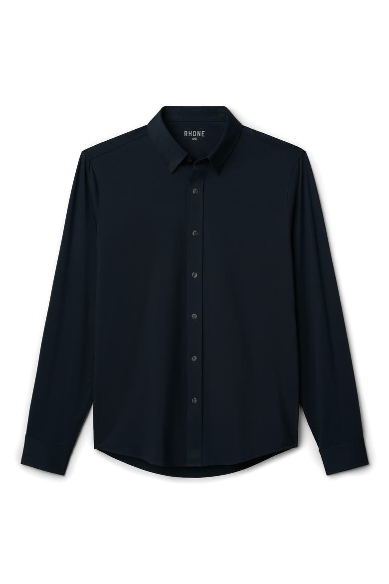 Commuter Classic Fit Stretch Button-Up Shirt, Alternate, color, TRUE NAVY OXFORD