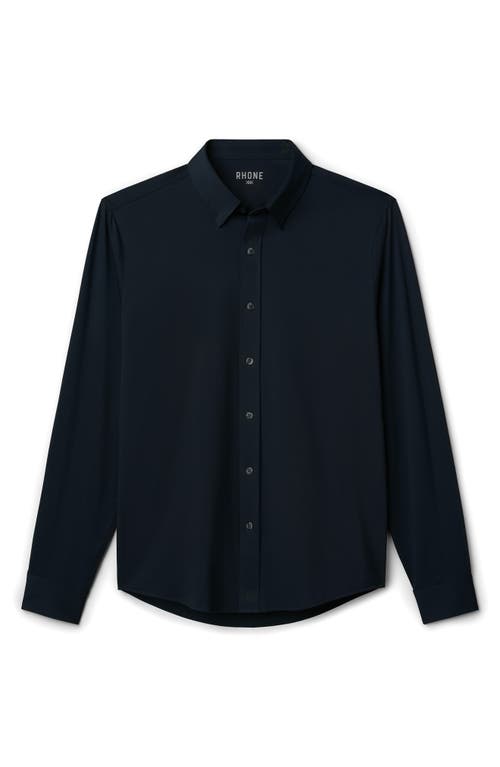 Rhone Commuter Classic Fit Stretch Button-up Shirt In Blue