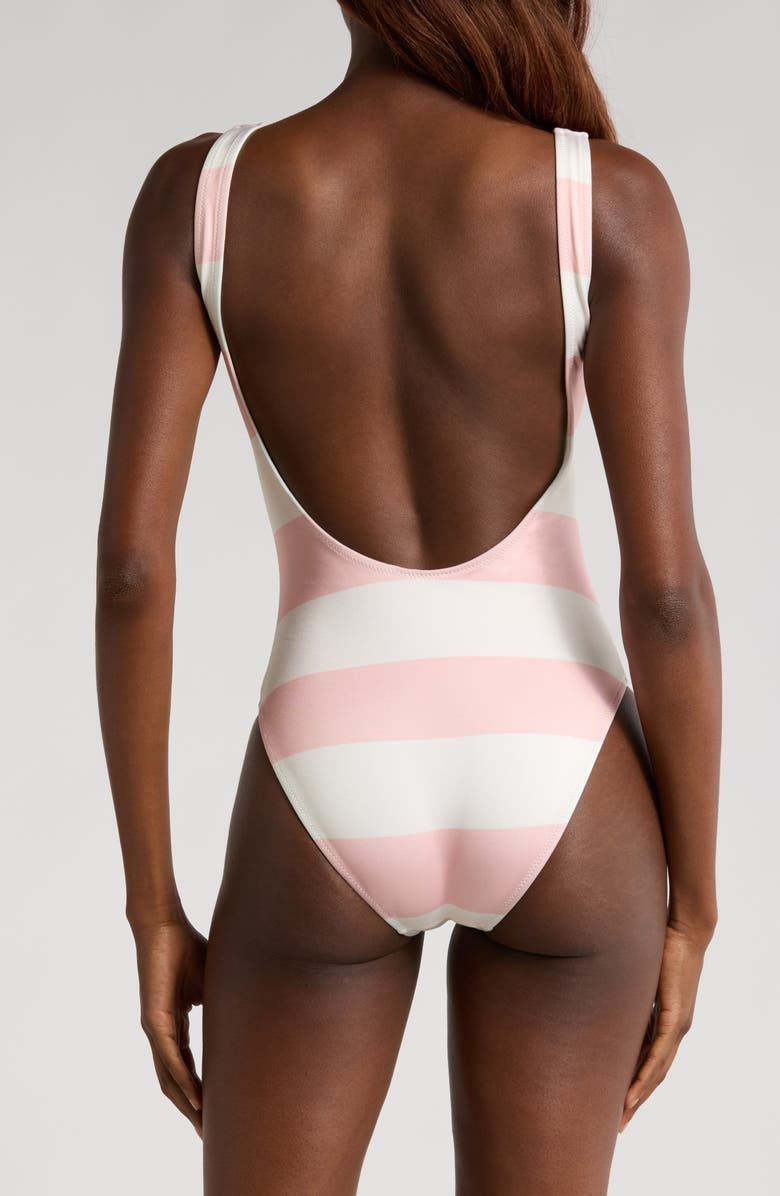 Solid & Striped Annemarie Stripe Reversible One-Piece Swimsuit, Alternate, color, Gelato Stripe