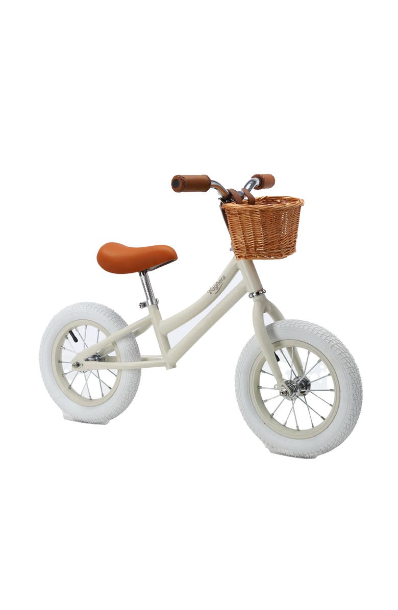 Baghera Balance Bicycle + Helmet, Main, color, Glossy White