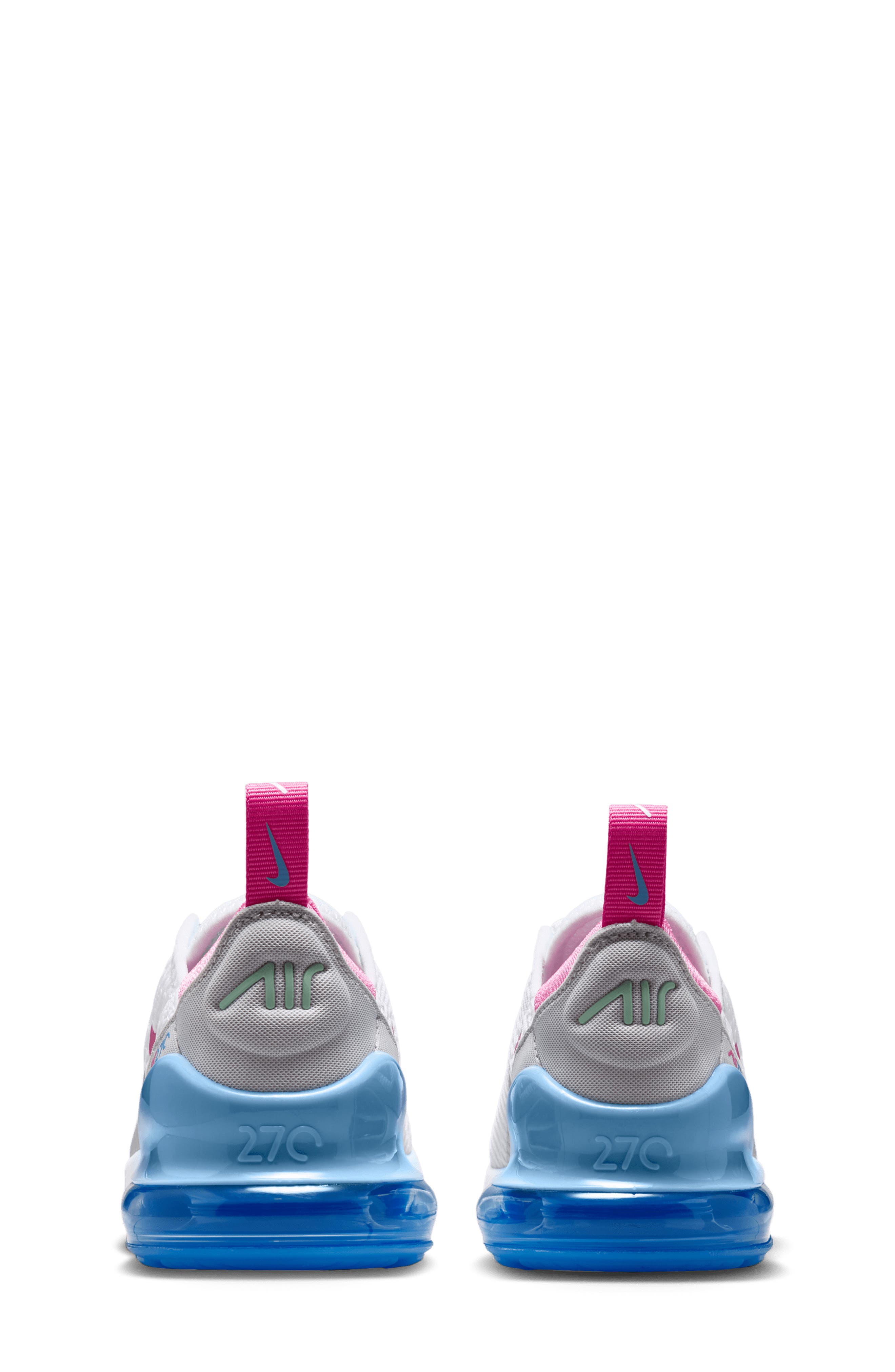 Kids' Air Max 270 Sneaker, Alternate, color, WHITE/BLUE/GREEN/PINKSICLE