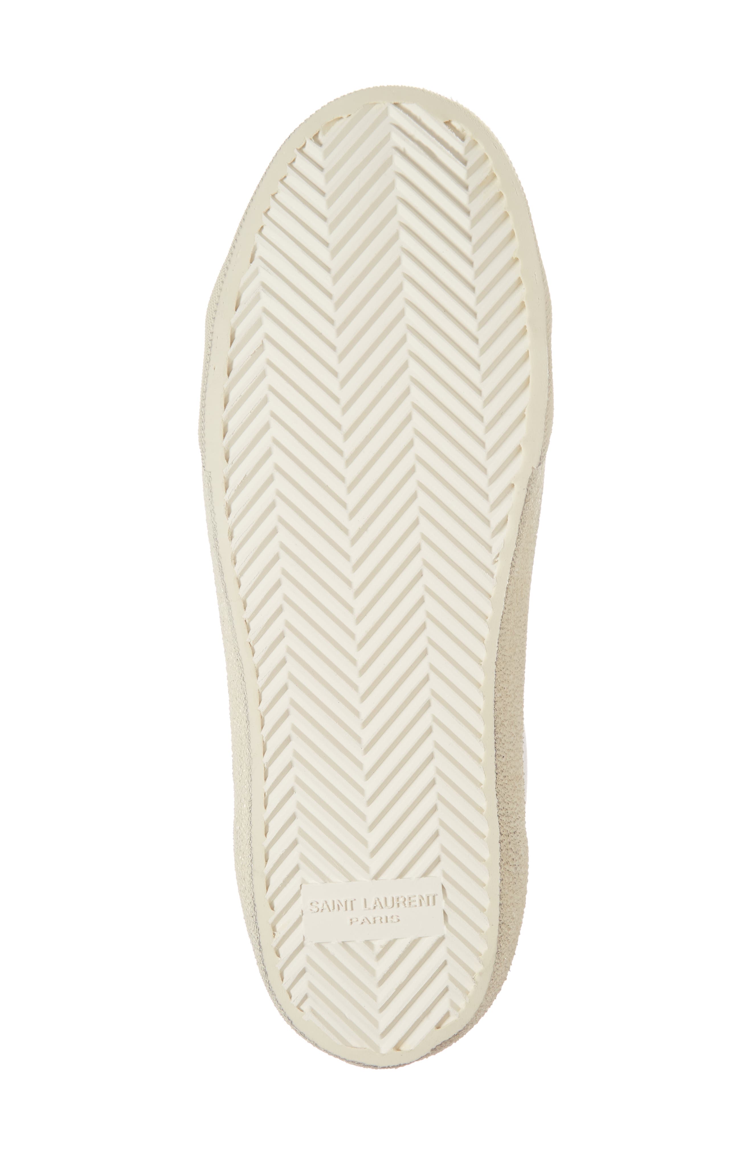 Saint Laurent Court Classic Lace-Up Sneaker, Alternate, color, 