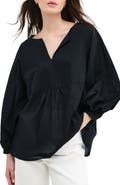 Marcella Kissena Cotton Popover Top