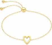 Donatello Gian Gold-Tone Cut Out Heart Bracelet