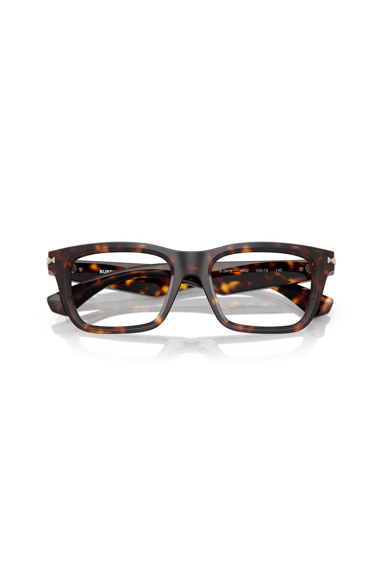 53mm Rectangle optical glasses, Alternate, color, Brown