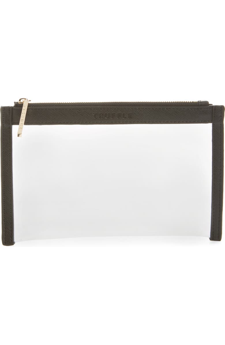 Truffle Mini Clarity Clutch, Main, color,
