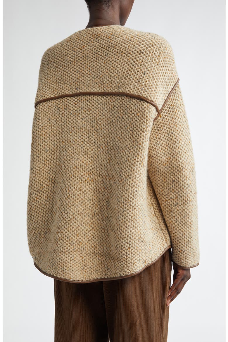 Medrano Oversize Merino Wool Blend Knit Jacket, Alternate, color, SAPLING