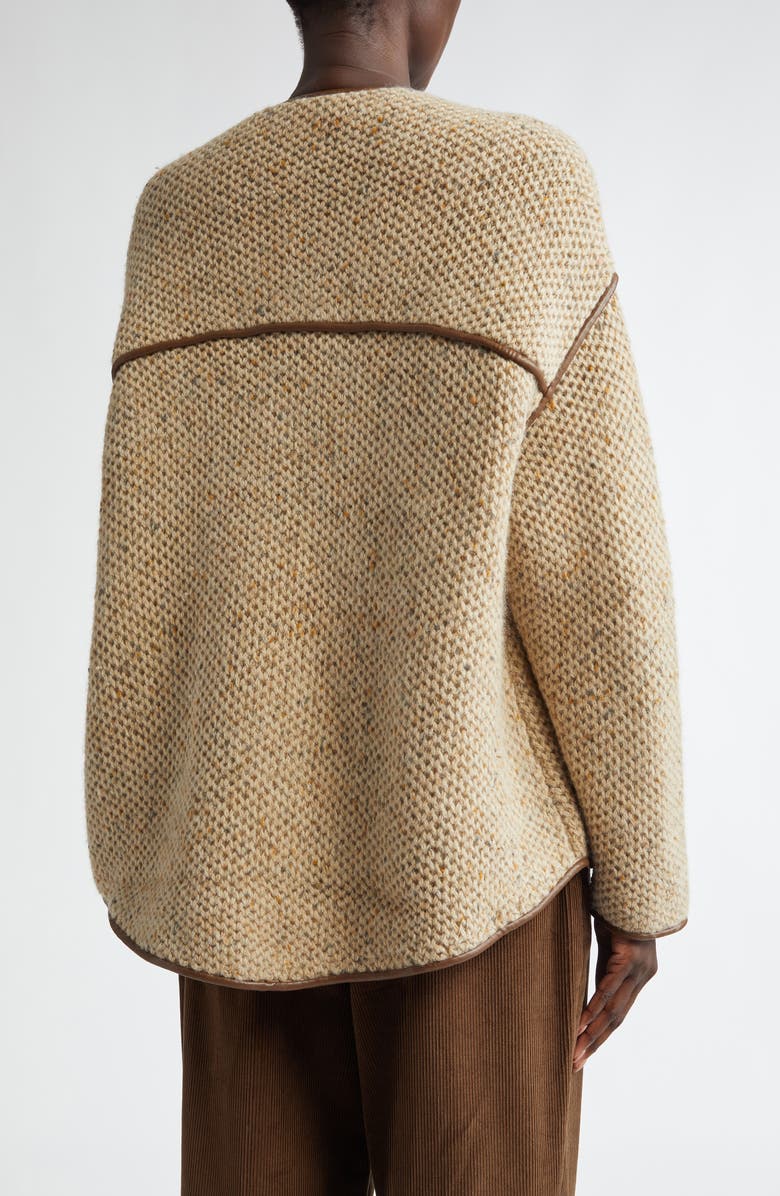 Altuzarra Medrano Oversize Merino Wool Blend Knit Jacket, Alternate, color, 