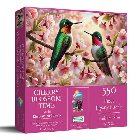 Cherry Blossom Time 550 piece Jigsaw Puzzle for Adults
