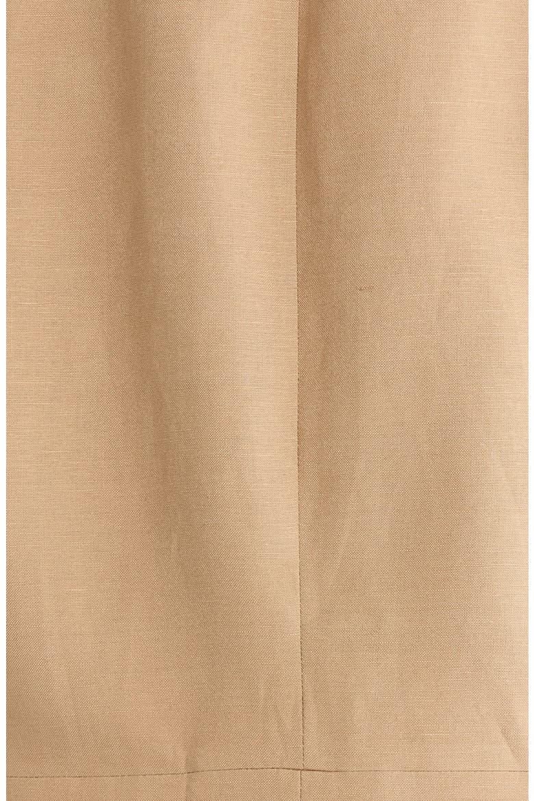 One-Button Linen Blend Peplum Blazer, Alternate, color, TOASTED WHEAT
