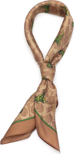 COACH★Rexy Patch Scarf★レキシー 恐竜★マフラー★2色 公式】COACH – コーチ | レキシー マフラー