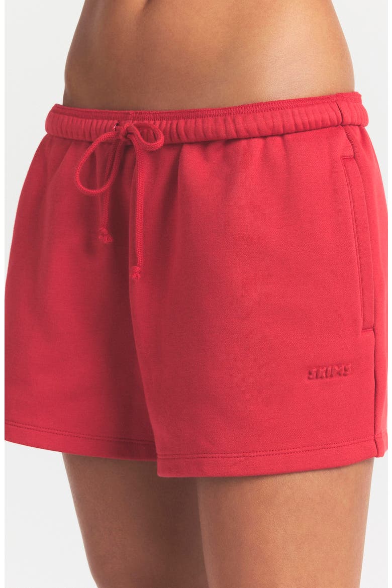 Cotton Blend Fleece Classic Shorts, Alternate, color, WASHED RED