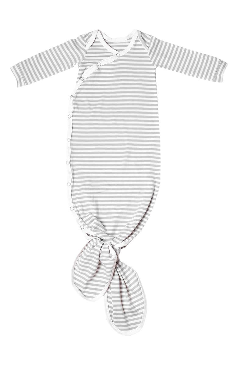 Copper Pearl Newborn Knotted Gown, Main, color, Everest