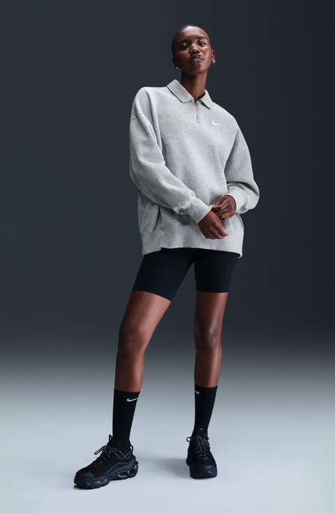 Sportswear Phoenix Fleece Quarter Zip Oversize Polo Sweatshirt
