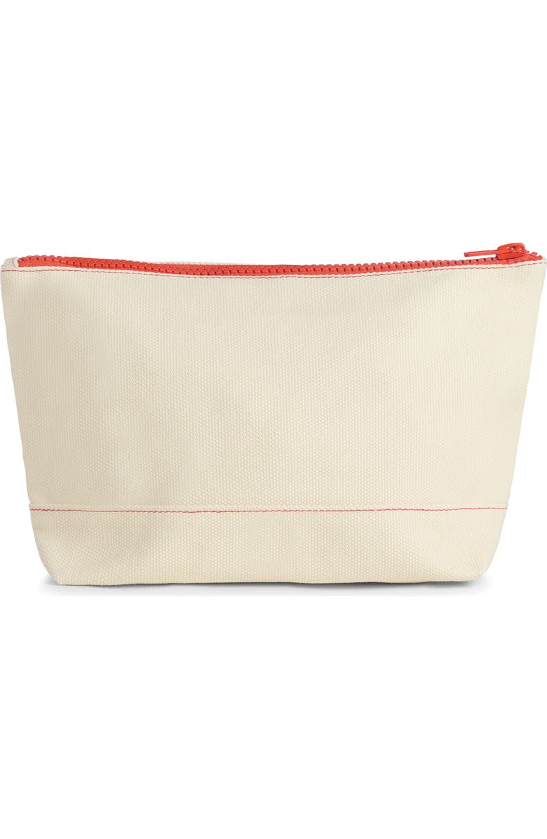 Favorite Daughter Valentine's Day Embroidered Canvas Pouch, Alternate, color, Natural