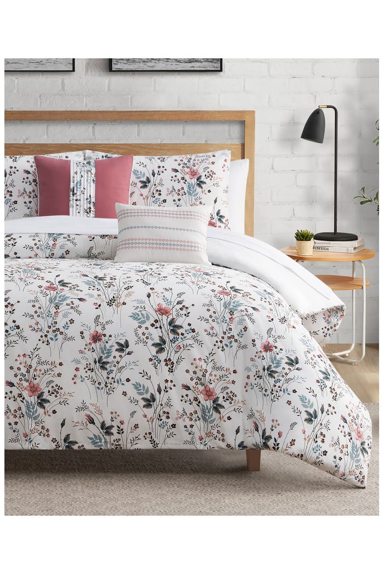 Wildflower Floral Comforter Set, Alternate, color, WILD FLOWER COMFORTER SET
