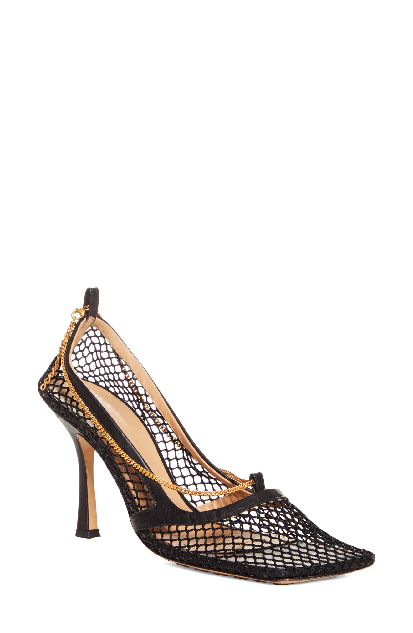 Décolleté Stretch Pump, Main, color, BLACK