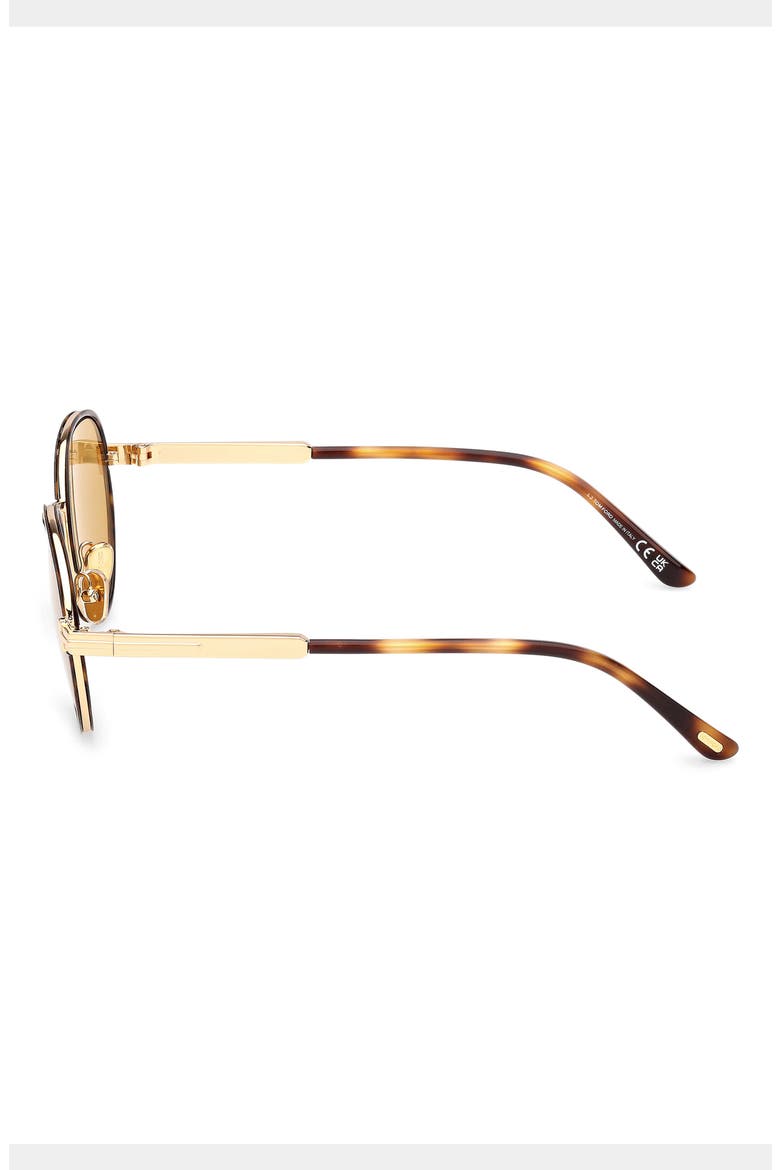 Jet 51mm Round Sunglasses, Alternate, color, CLASSIC HAVANA GOLD / VICUNA