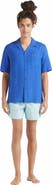 Vilebrequin Men's Solid Linen Bowling Shirt