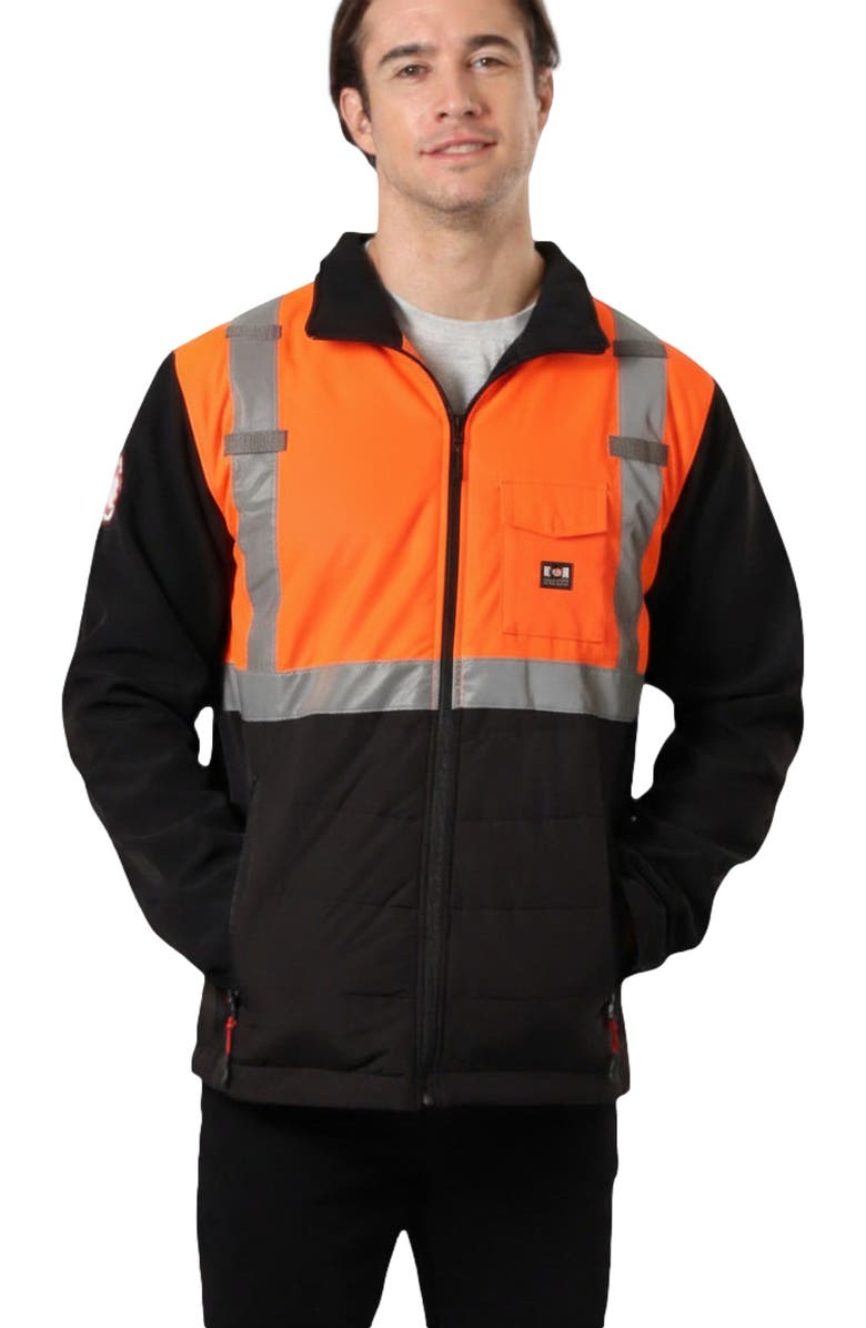 CANADA WEATHER GEAR Men
s Hi-Visibility Work Jacket, Alternate, color, Orange