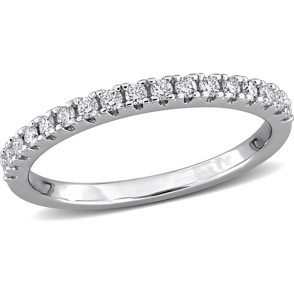 Created Forever Sterling Silver Lab Grown Diamond Anniversary Band Ring In Silver