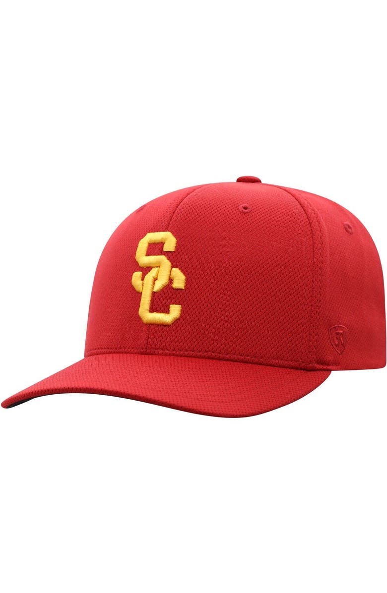 TOP OF THE WORLD Men's Top of the World Cardinal USC Trojans Reflex Logo Flex Hat, Alternate, color, Cardinal