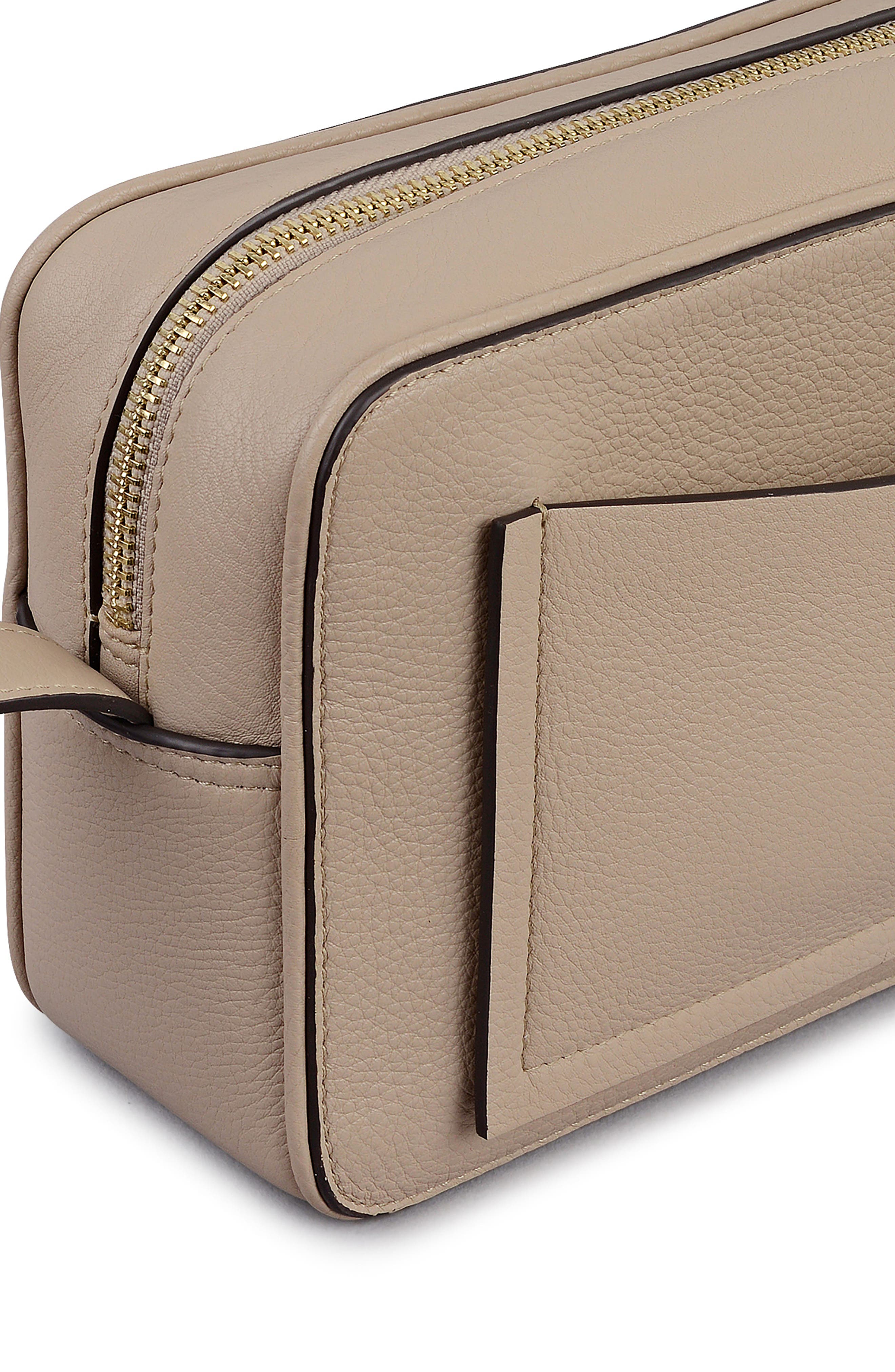 Radley Small Duchess Croc Embossed Leather Crossbody Bag, Alternate, color, Porcini