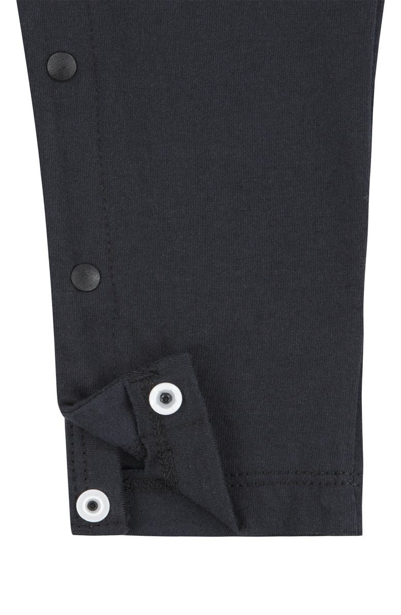 Nike Just Do It Long Sleeve Jersey Romper, Alternate, color, Black