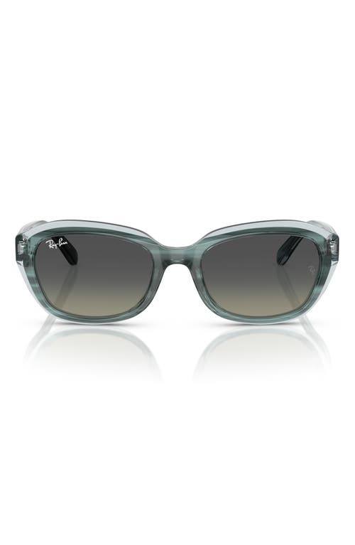 Ray Ban Ray-ban Kids' 48mm Irregular Sunglasses In Gradient Grey