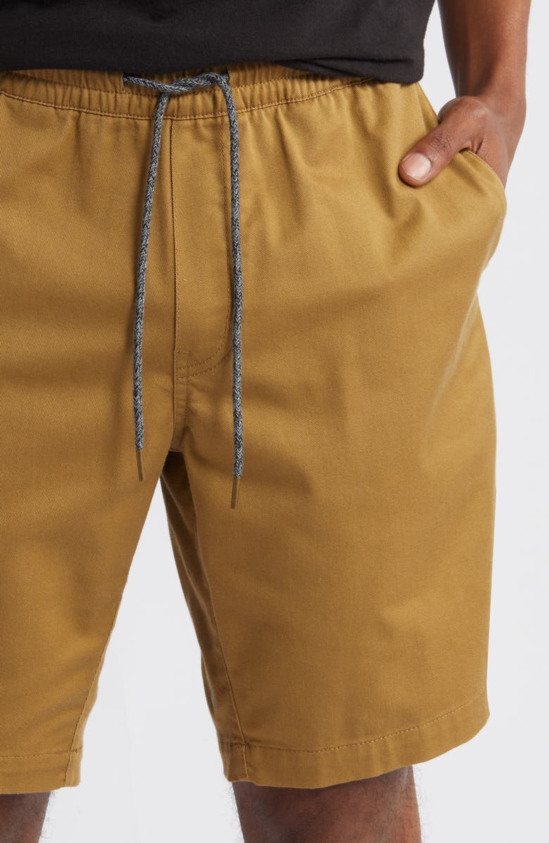 Volcom Frickin' Drawstring Waist Shorts, Alternate, color, Dark Khaki