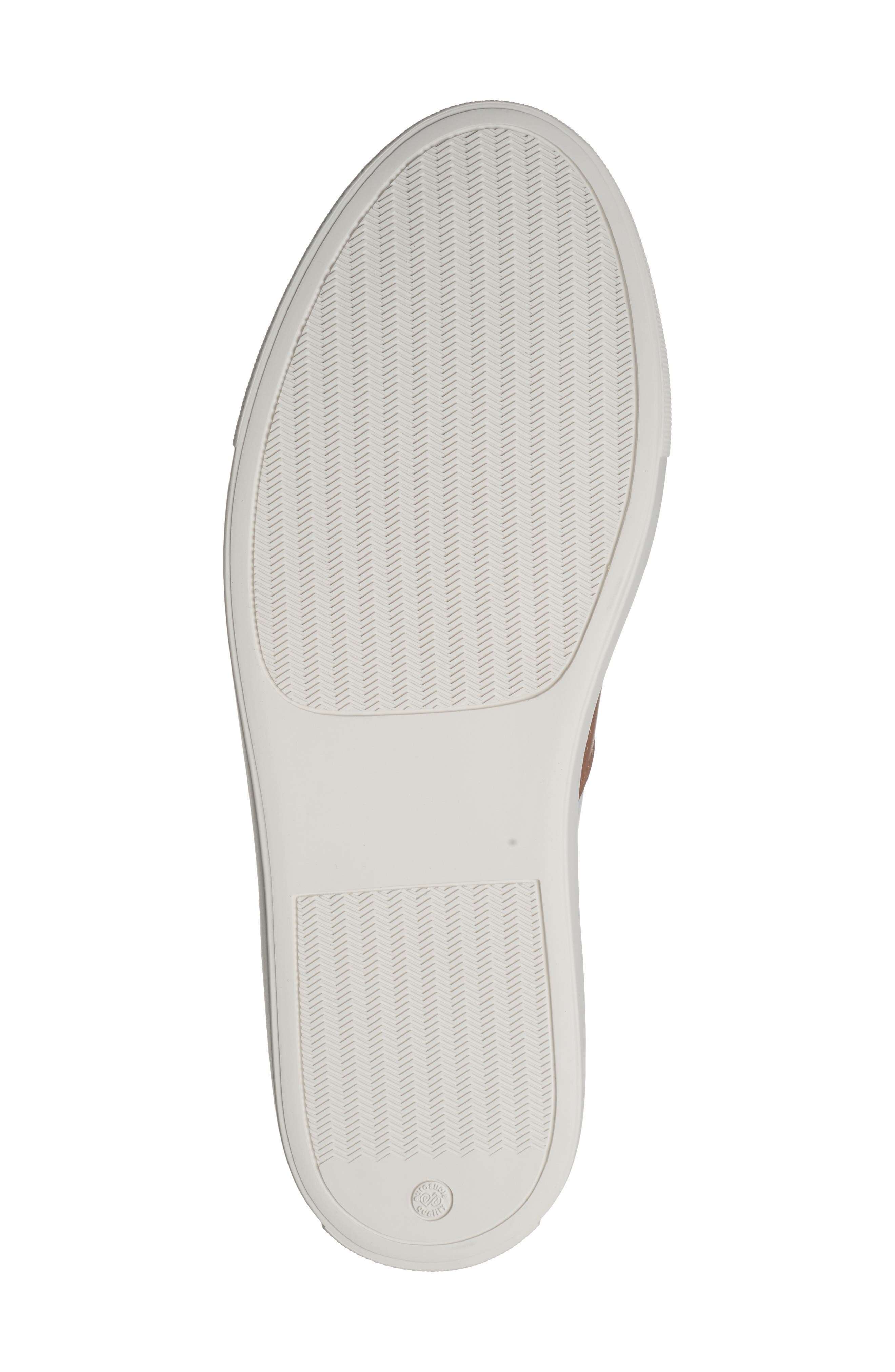 Magnanni Ashley Stripe Sneaker, Alternate, color, White / Cognac