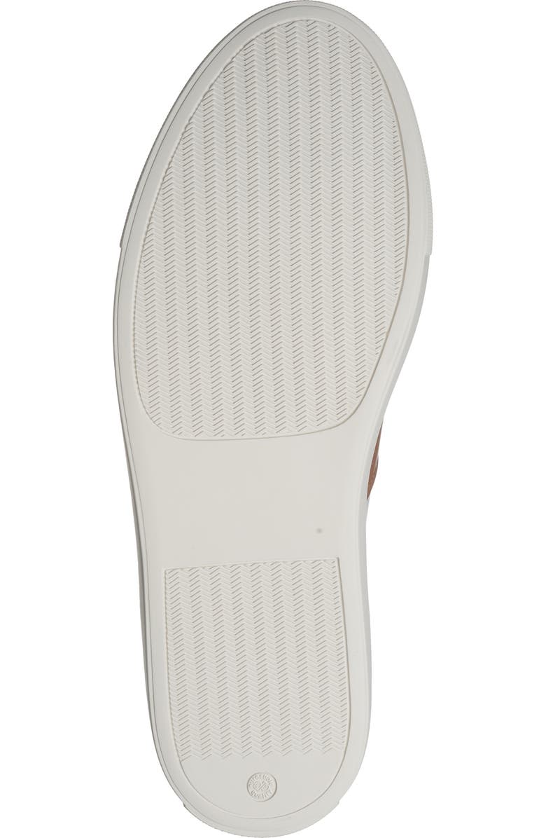 Magnanni Ashley Stripe Sneaker, Alternate, color, White / Cognac