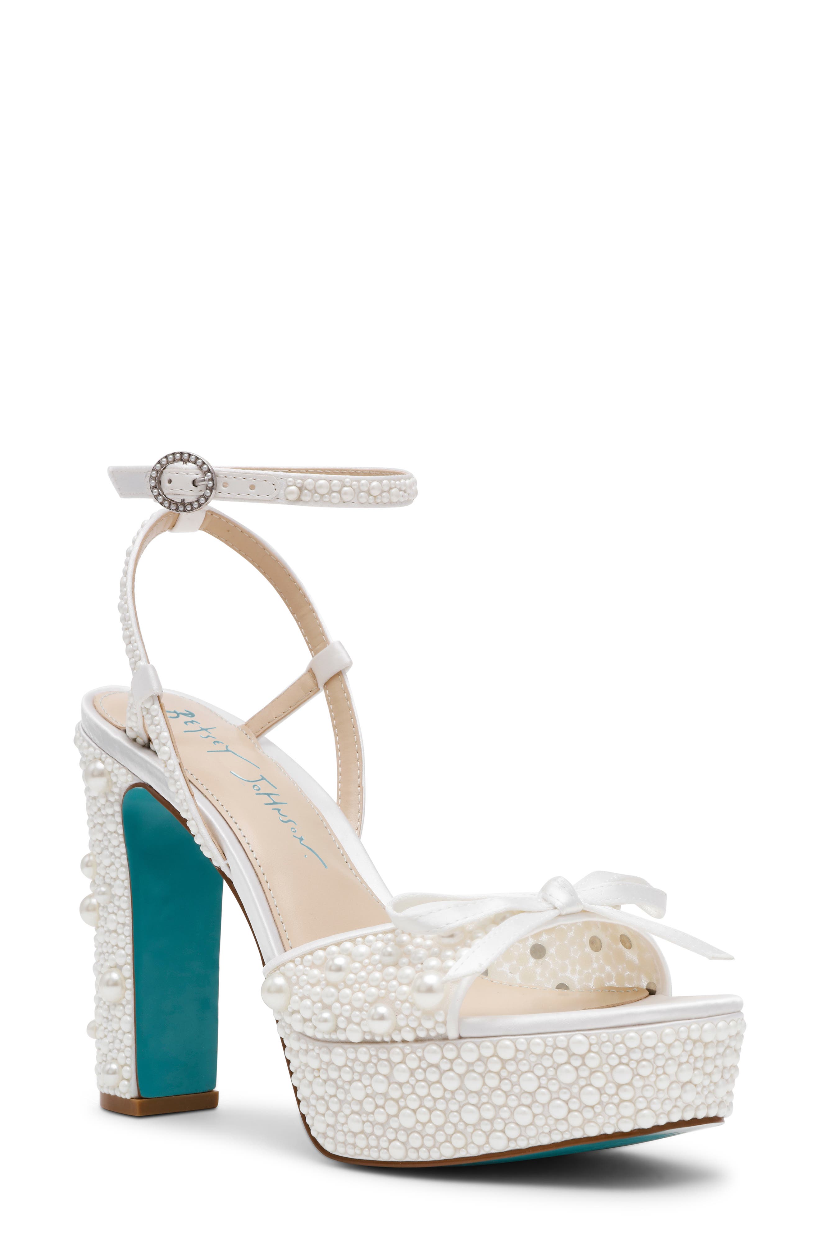 Betsey Johnson Enola Ankle Strap Platform Sandal, Main, color, 