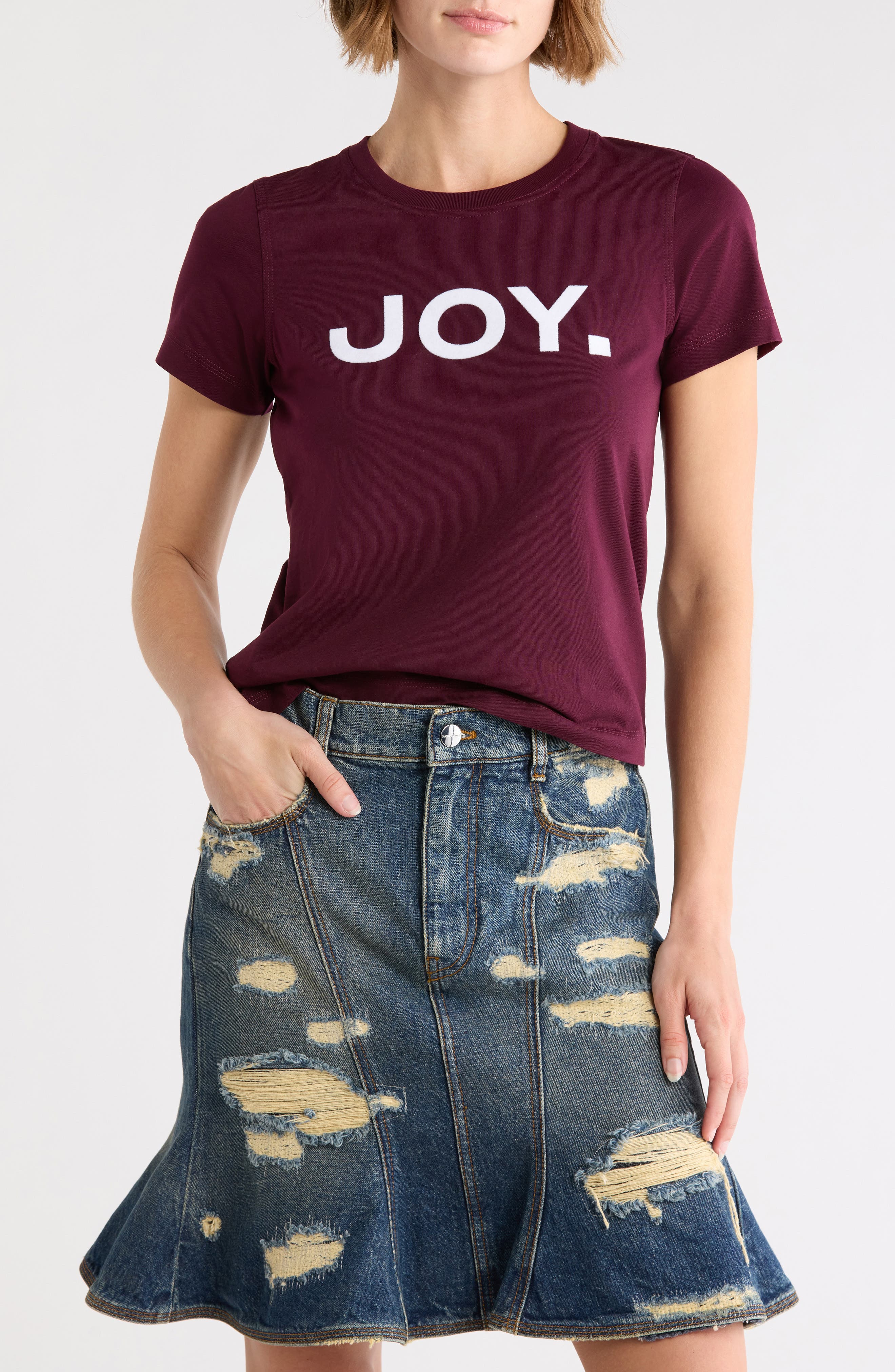 Joy, Period Slim Cut Graphic T-Shirt