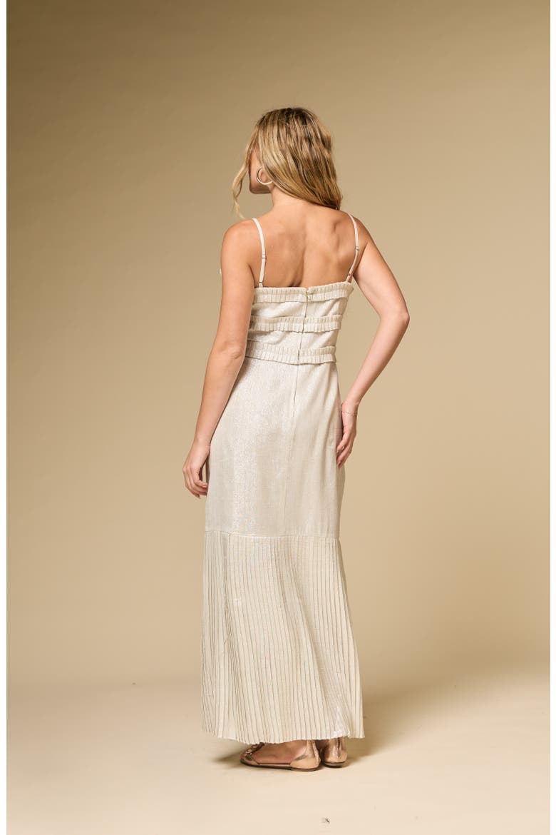 Valia Dress, Alternate, color, Cream/Silver