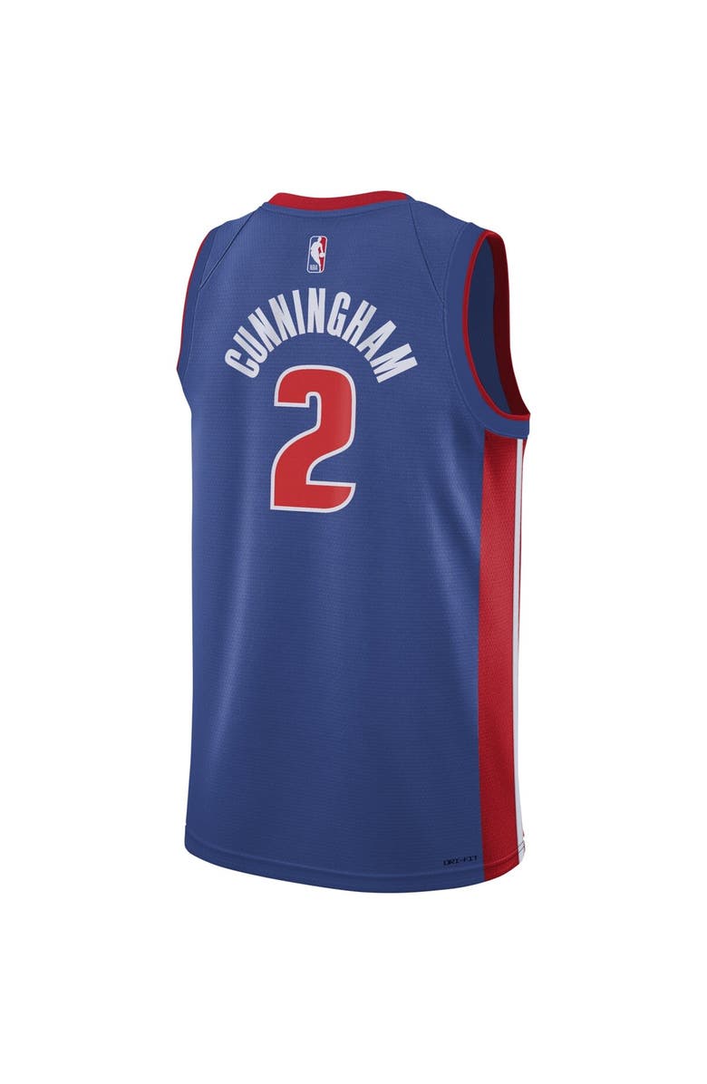 Nike Youth Nike Cade Cunningham Blue Detroit Pistons Swingman Jersey - Icon Edition, Alternate, color, Blue