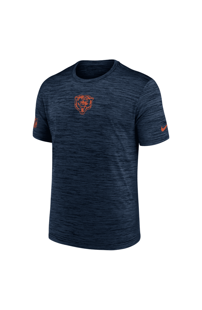 Nike Men's Nike Navy Chicago Bears Big & Tall Sideline Velocity Performance T-Shirt, Alternate, color, Navy
