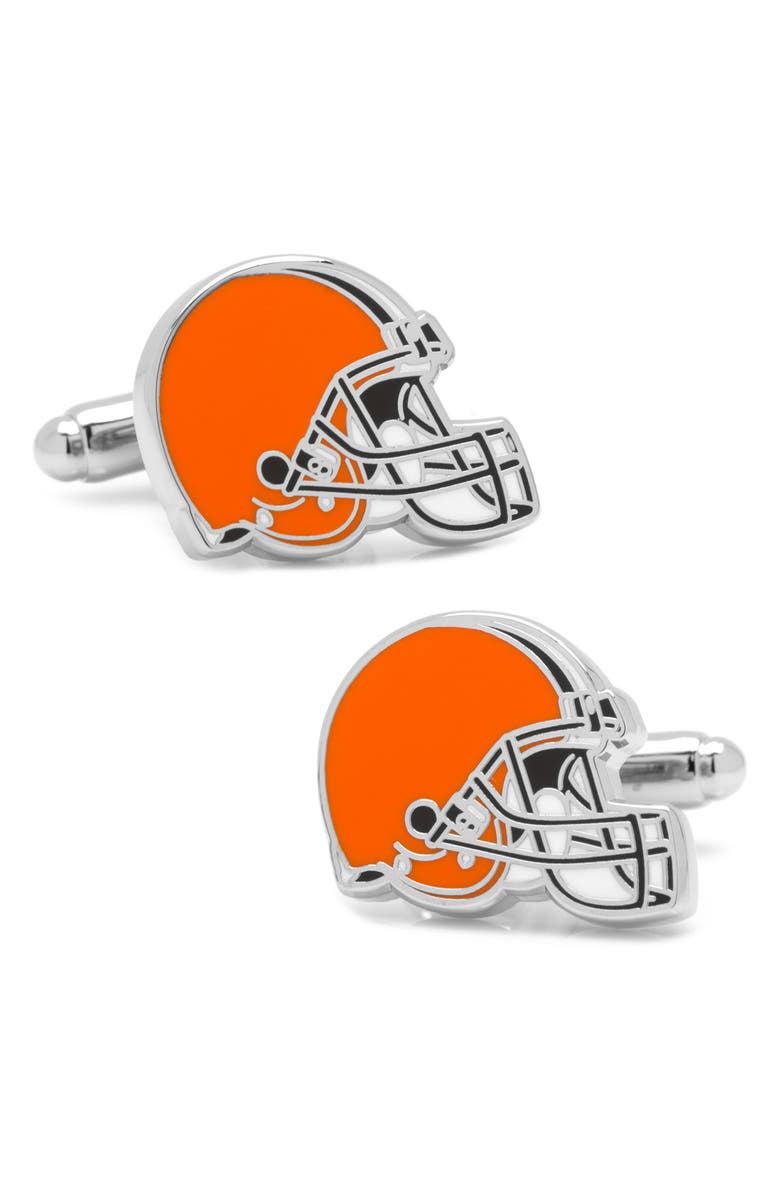 Cufflinks, Inc. Cleveland Browns Cuff Links, Main, color, Orange