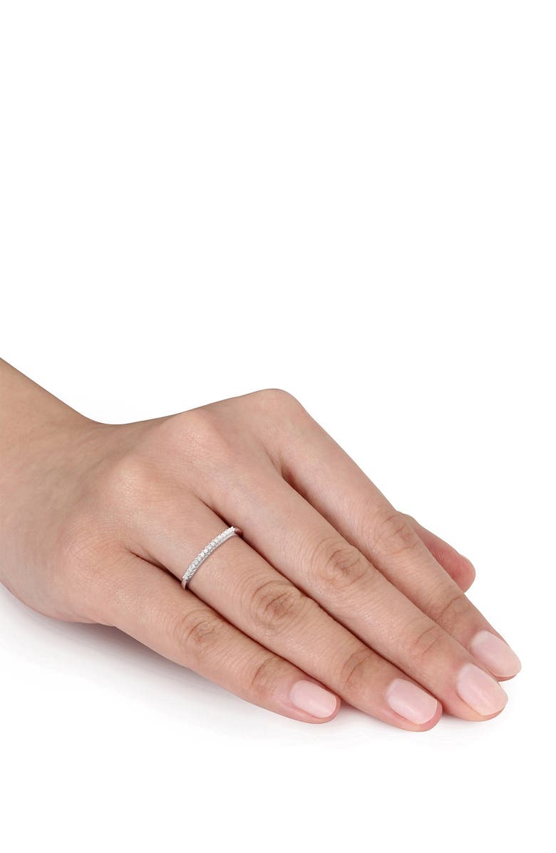 DELMAR Diamond Wedding Band Ring, Alternate, color, Black