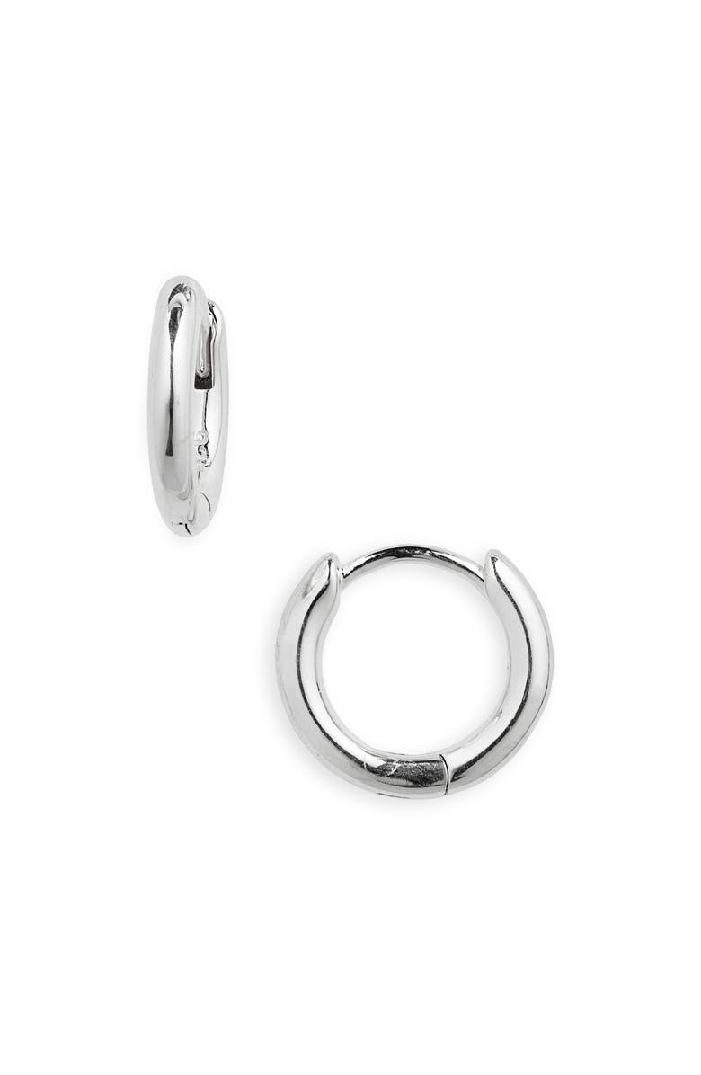 Madewell Demi-Fine Huggie Hoop Earrings, Main, color,