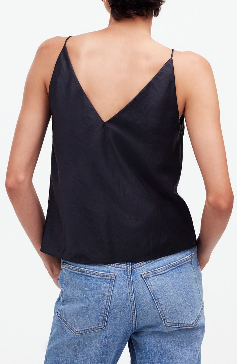 Madewell V-Neck Satin Camisole Top, Alternate, color, 