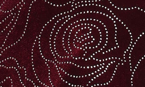 Alex Evenings Beaded Velvet Wrap Front Top In Burgundy