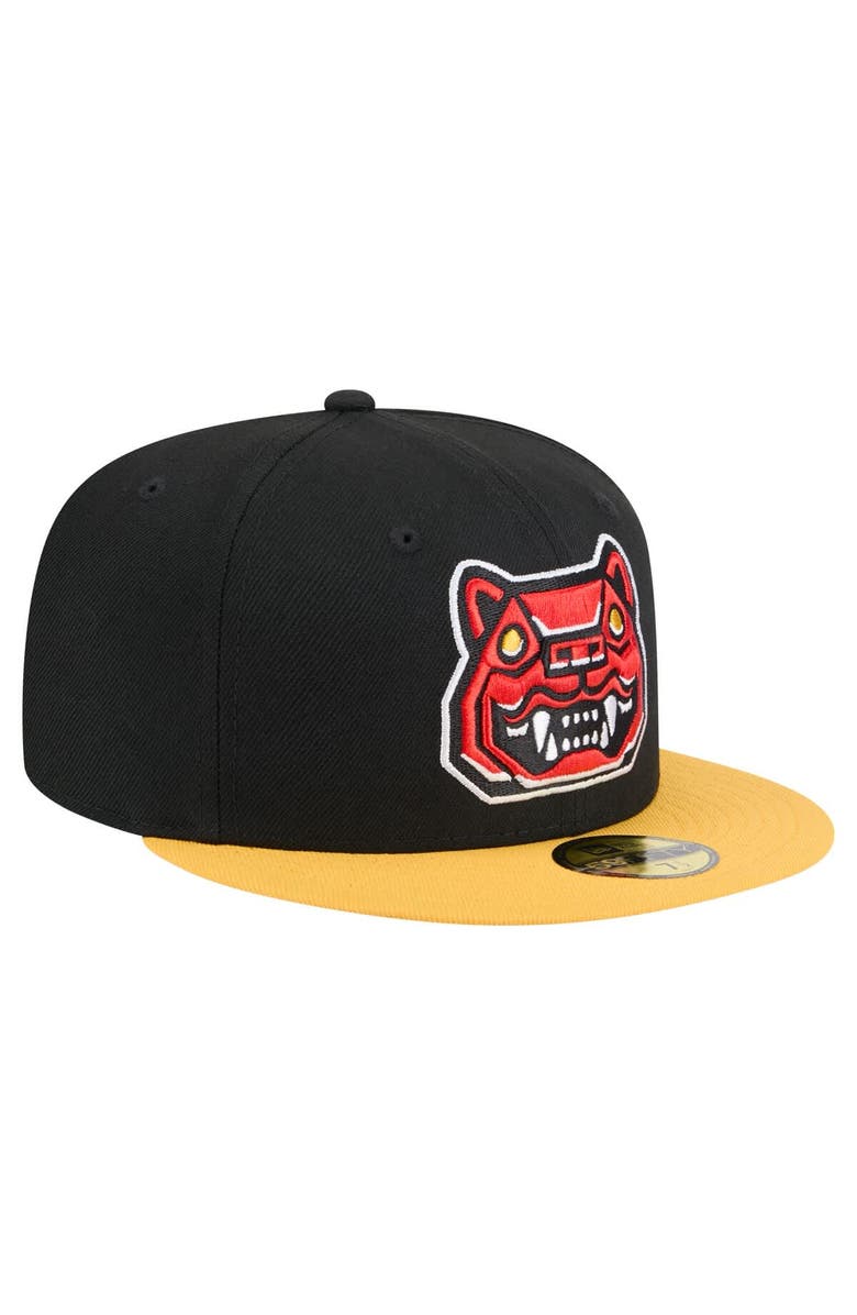 New Era Men's New Era Black New Hampshire Fisher Cats Copa de la Diversión 59FIFTY Fitted Hat, Alternate, color,